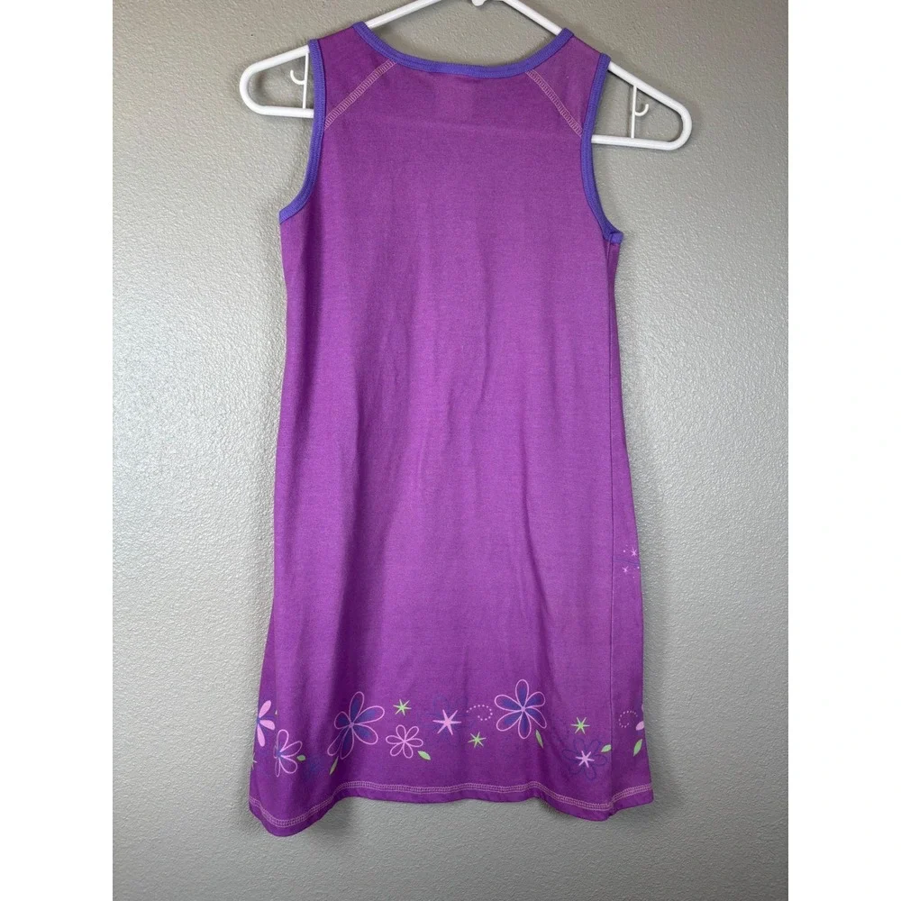 Disney Store Tinker Bell Purple Nightgown Tank Dress Girls 7/8 Sleeveless 2000's